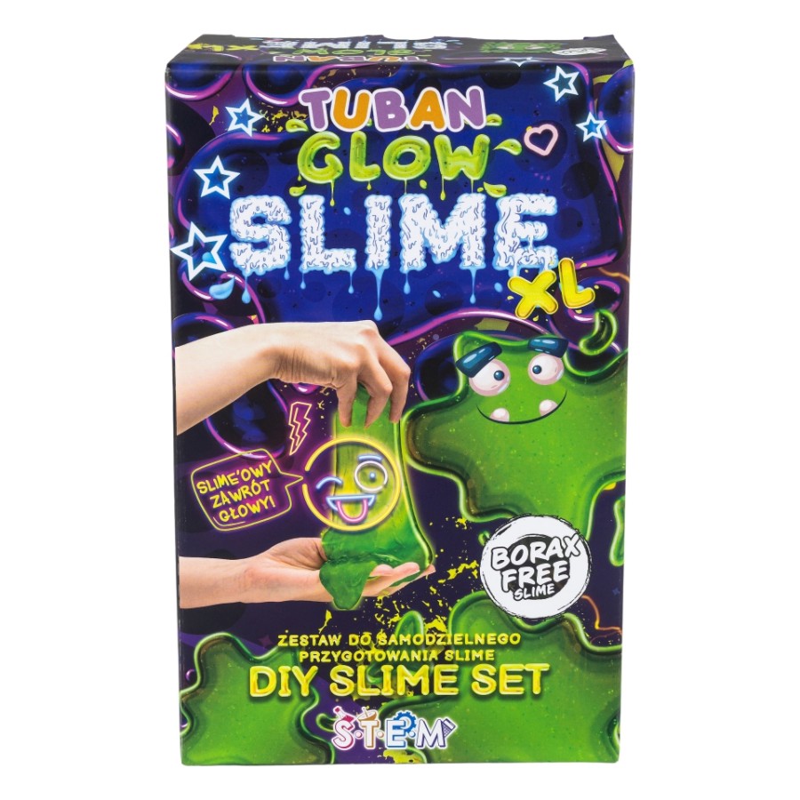 Σετ Δημιουργίας Χλαπάτσας που Φωσφορίζει DIY Slime Glow in the Dark XL Tuban