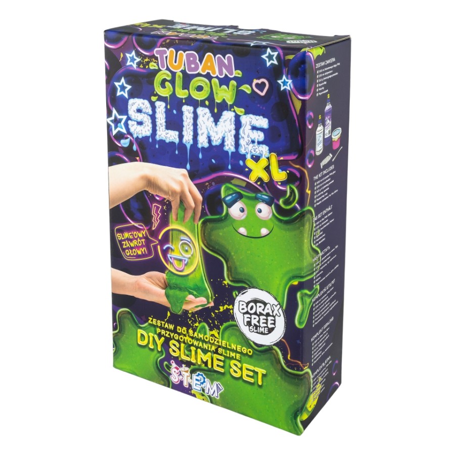 Σετ Δημιουργίας Χλαπάτσας που Φωσφορίζει DIY Slime Glow in the Dark XL Tuban
