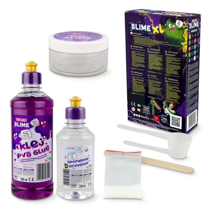 Σετ Δημιουργίας Χλαπάτσας που Φωσφορίζει DIY Slime Glow in the Dark XL Tuban