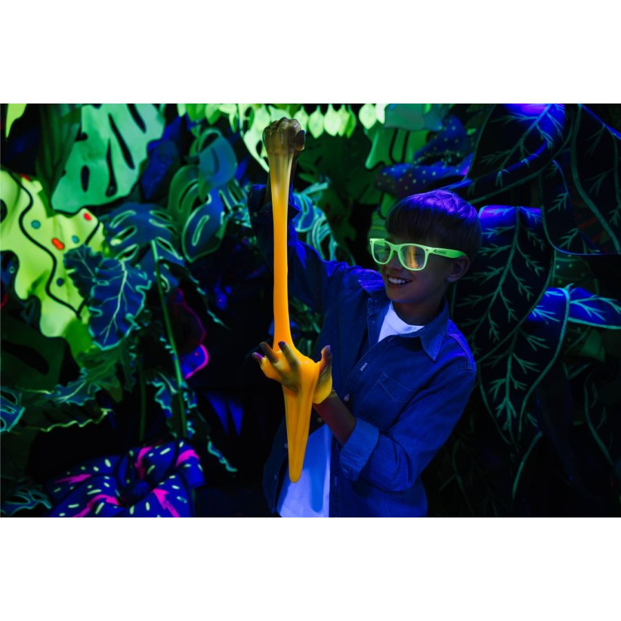 Χλαπάτσα που Φωσφορίζει Jiggly Slime Fluo Glow Πορτοκαλί 430g Tuban