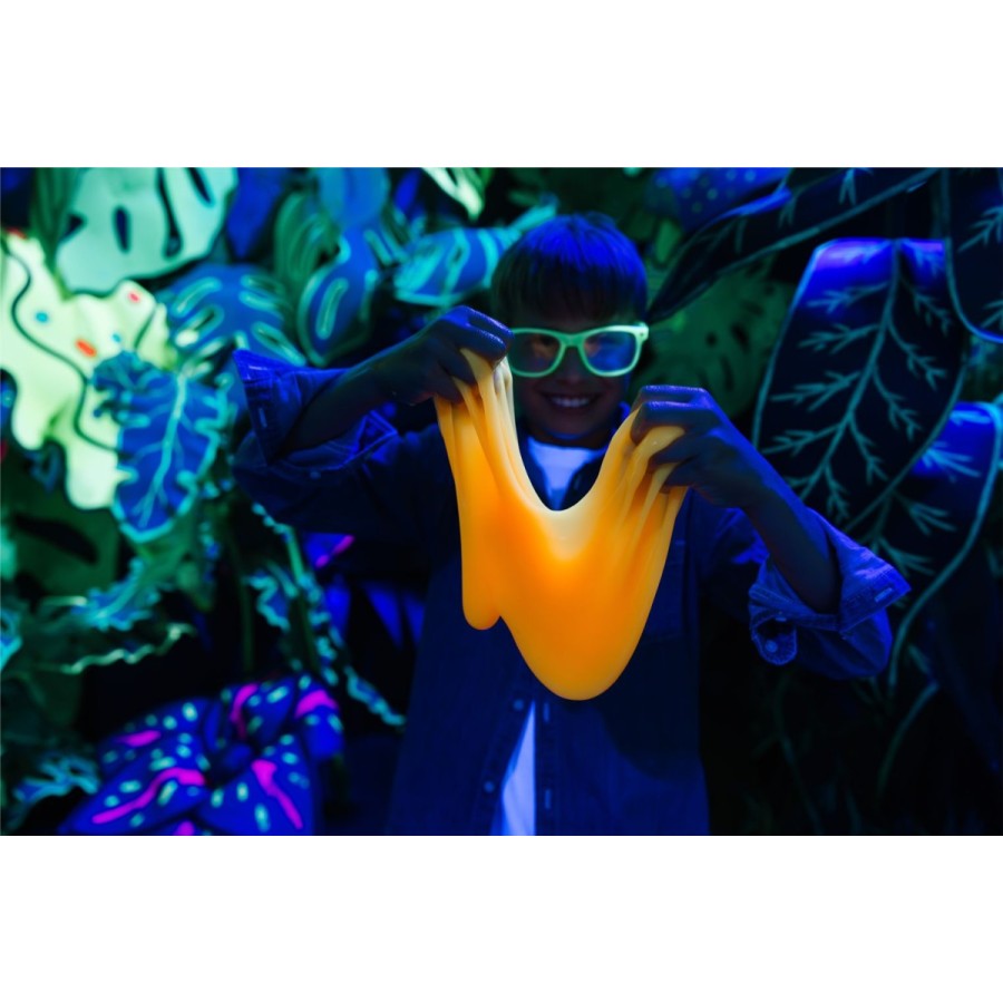 Χλαπάτσα που Φωσφορίζει Jiggly Slime Fluo Glow Πορτοκαλί 430g Tuban