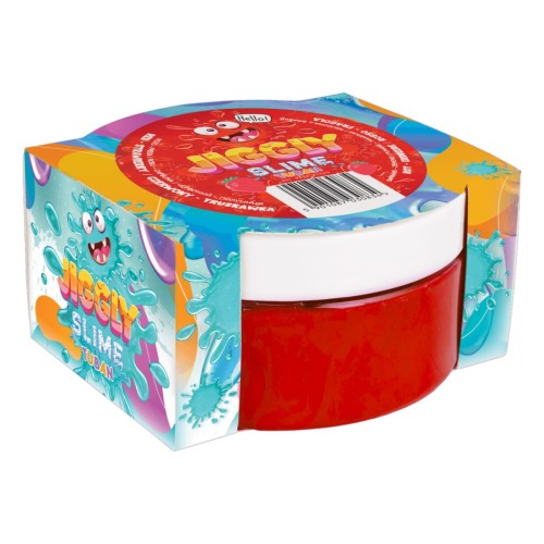 Χλαπάτσα Jiggly Slime Κόκκινη με Άρωμα Φράουλα 200g Tuban