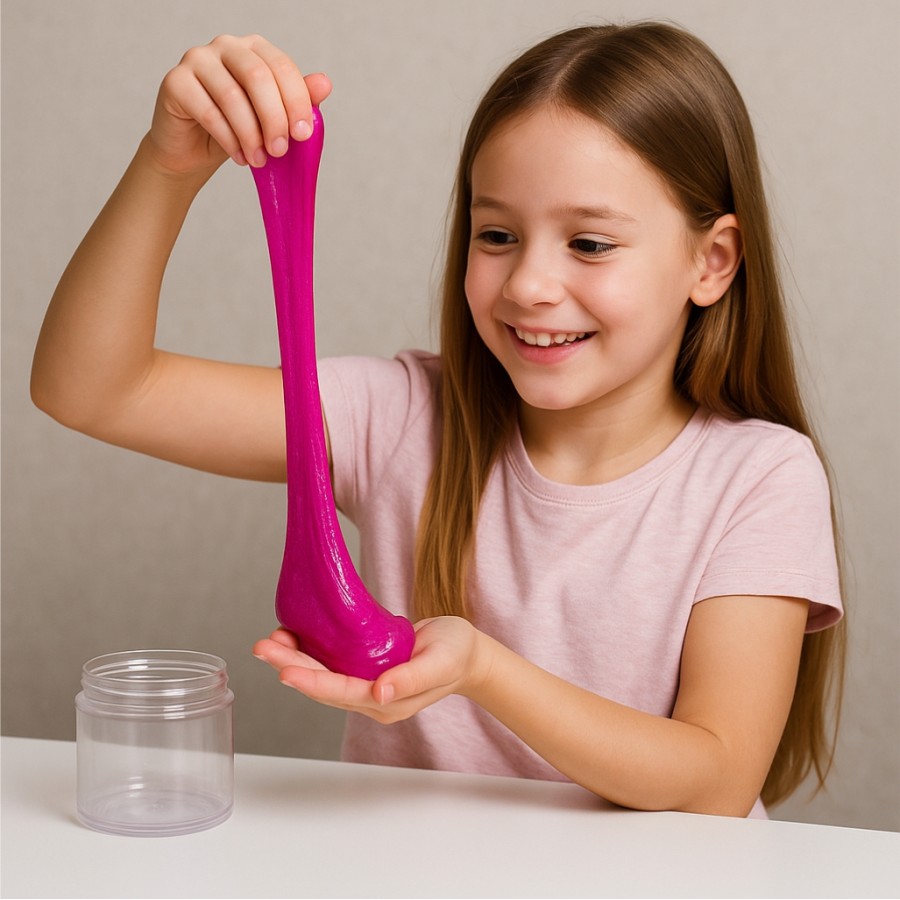 Χλαπάτσα Jiggly Slime Ροζ Πέρλα 200g Tuban
