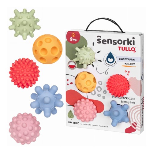 Παιχνίδι Αισθήσεων με Μπάλες Tullo Sensory Balls 5τμχ.