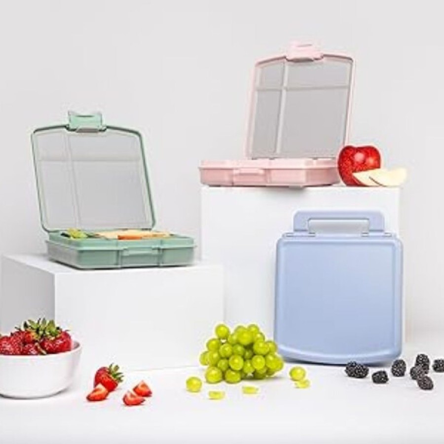 Ubbi Παιδικό Δοχείο Φαγητού Bento με 4 Χωρίσματα Sage
