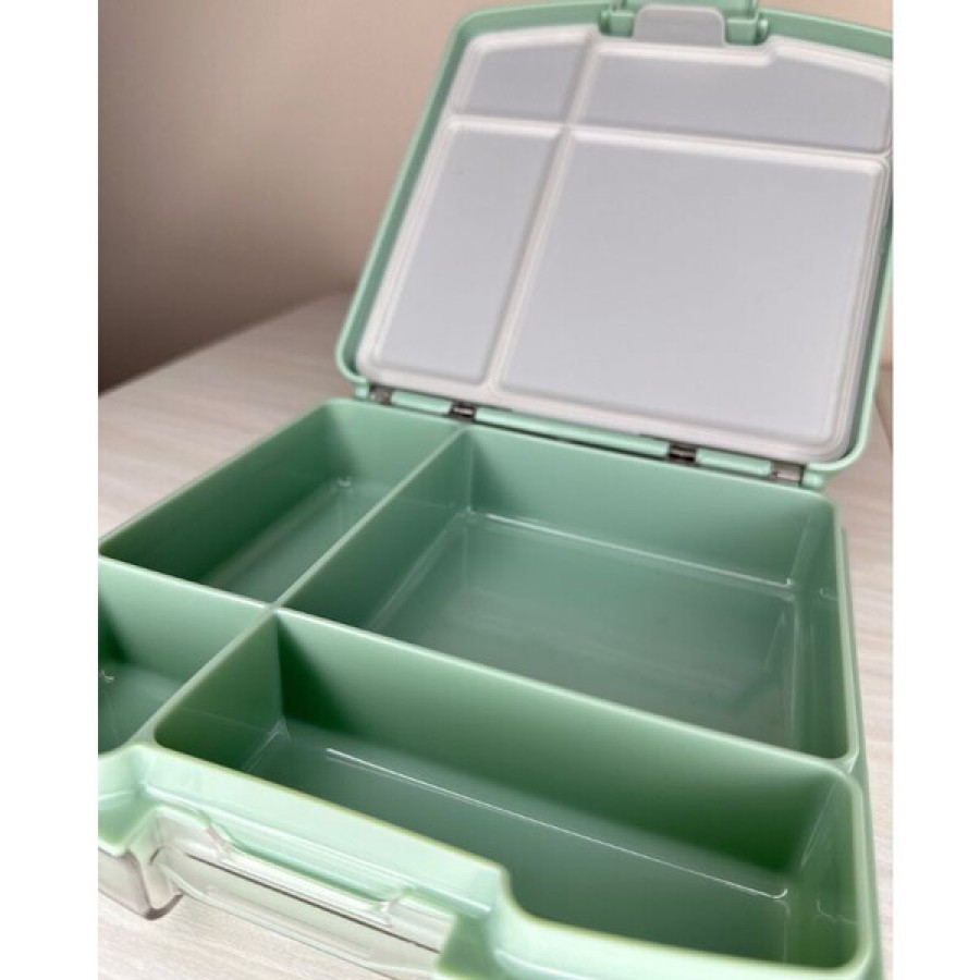 Ubbi Παιδικό Δοχείο Φαγητού Bento με 4 Χωρίσματα Sage