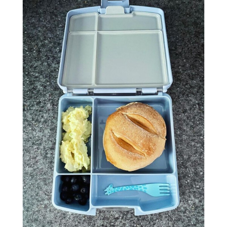 Ubbi Παιδικό Δοχείο Φαγητού Bento με 4 Χωρίσματα Sage