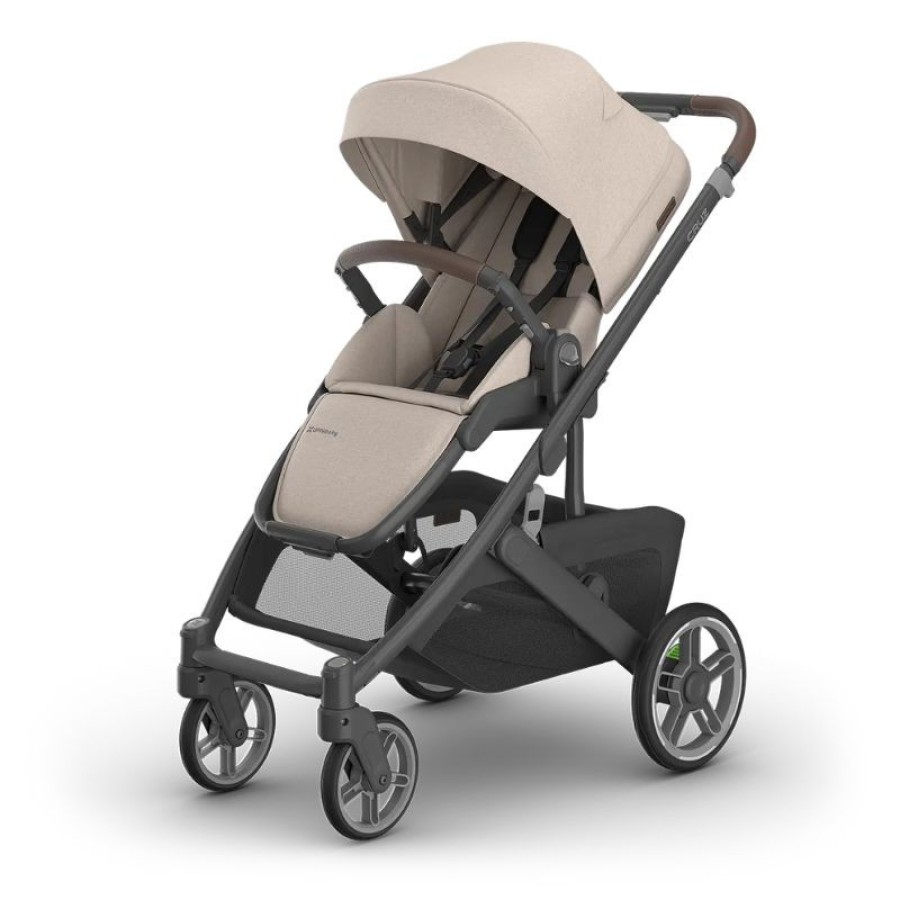 Uppababy Cruz V3 Βρεφικό Καρότσι Ada - Sandstone Melange | Carbon Frame | Chestnut Leather