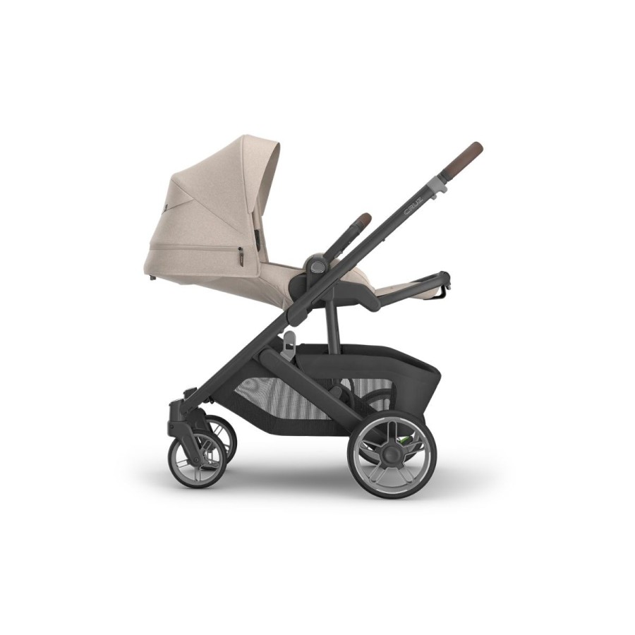 Uppababy Cruz V3 Βρεφικό Καρότσι Ada - Sandstone Melange | Carbon Frame | Chestnut Leather