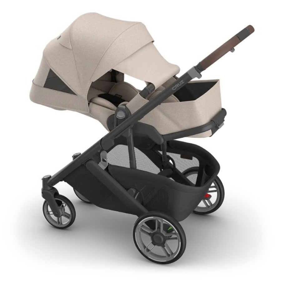 Uppababy Cruz V3 Βρεφικό Καρότσι Ada - Sandstone Melange | Carbon Frame | Chestnut Leather