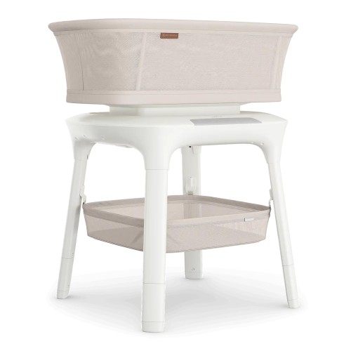 UPPAbaby SOMA Sand Melange Έξυπνη Κούνια - Λίκνο Με Αυτόματο Λίκνισμα, White Noise & Bluetooth