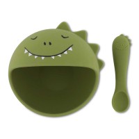 Βρεφικό Σετ Φαγητού Σιλικόνης 2τμχ. Trixie First Baby Meal Set Mr. Dino