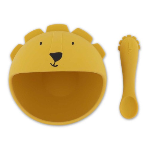 Βρεφικό Σετ Φαγητού Σιλικόνης 2τμχ. Trixie First Baby Meal Set Mr. Lion