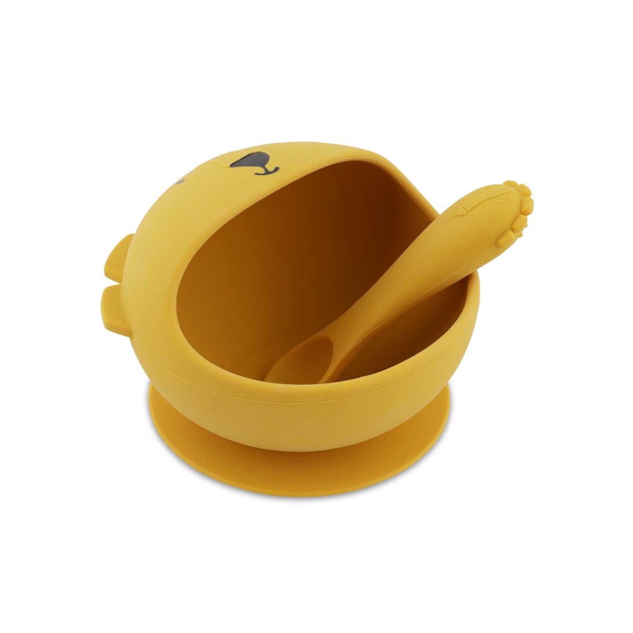 Βρεφικό Σετ Φαγητού Σιλικόνης 2τμχ. Trixie First Baby Meal Set Mr. Lion
