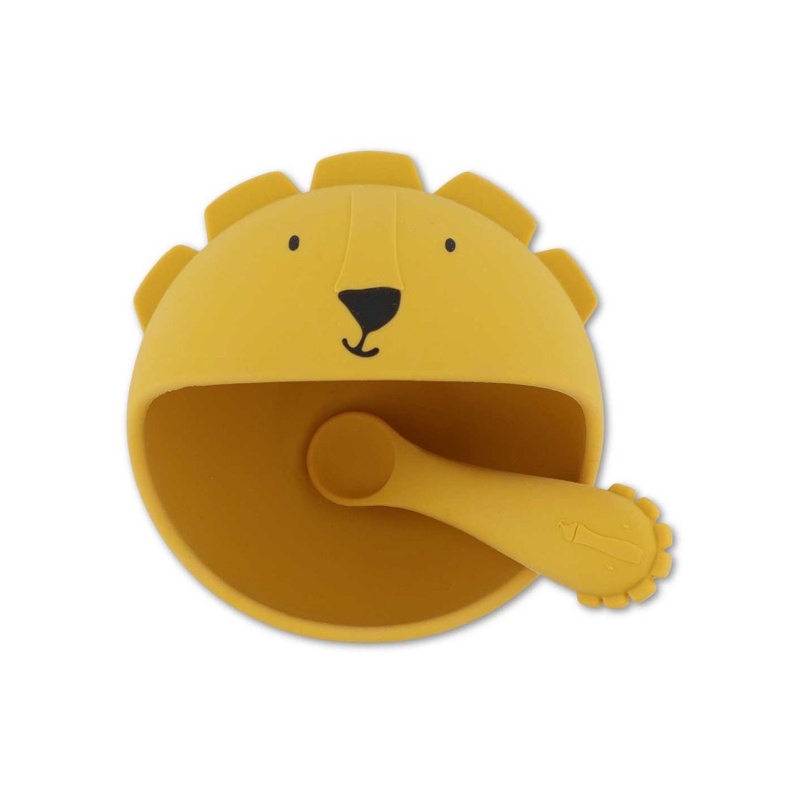 Βρεφικό Σετ Φαγητού Σιλικόνης 2τμχ. Trixie First Baby Meal Set Mr. Lion