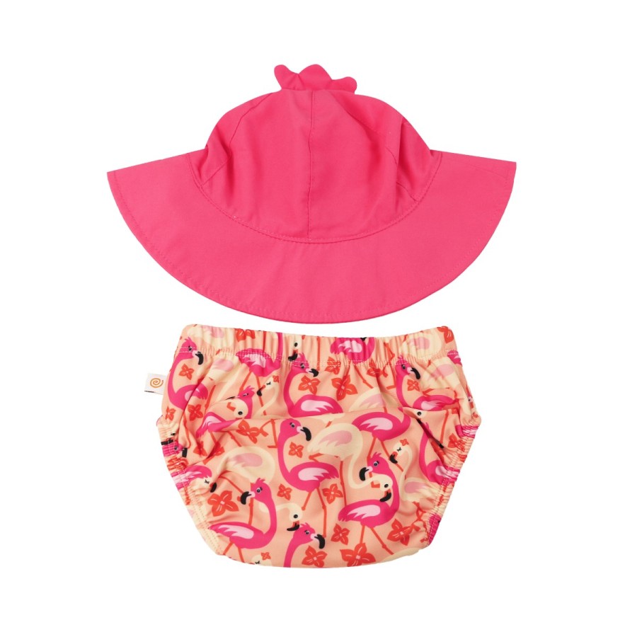 Βρεφικό Σετ Μαγιό και Καπέλο UPF50+ Zoocchini Franny The Flamingo