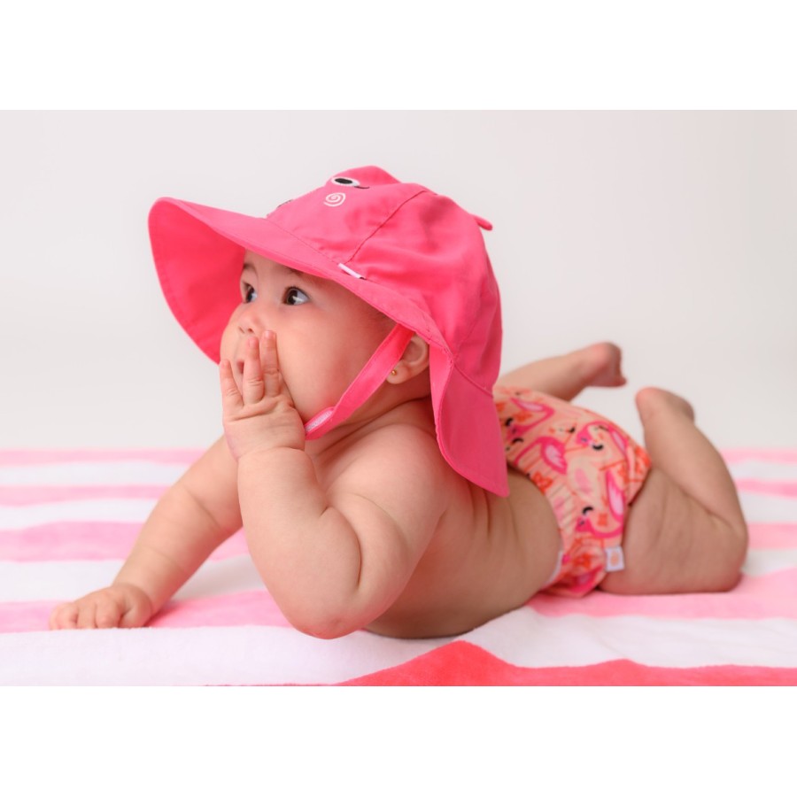 Βρεφικό Σετ Μαγιό και Καπέλο UPF50+ Zoocchini Franny The Flamingo