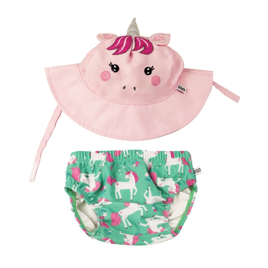 Βρεφικό Σετ Μαγιό και Καπέλο UPF50+ Zoocchini Unity The Unicorn