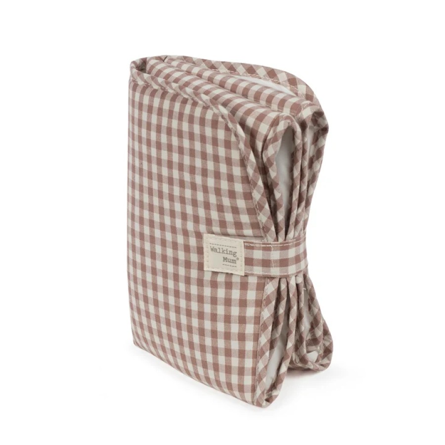 Φορητή Αλλαξιέρα Στρωματάκι 18x27x4εκ. Praline Vichy Moka Walking Mum