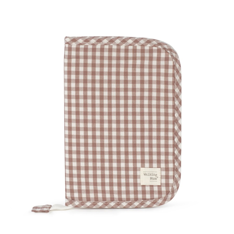 Θήκη Βιβλιαρίου Praline Vichy Moka 17x25εκ. Walking Mum