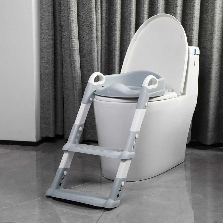 X-Treme Baby Εκπαιδευτικό Στεφάνι Τουαλέτας με Σκαλάκια Grey