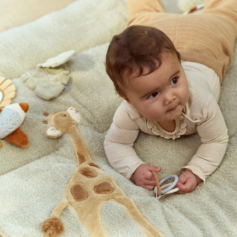 Βρεφικό Υφασμάτινο Στρώμα Δραστηριοτήτων Little Dutch Safari Friends GRS 80x100εκ.