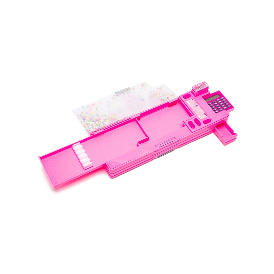 Yolo Παιδική Κασετίνα Retro με Κομπιουτεράκι Pink Candy