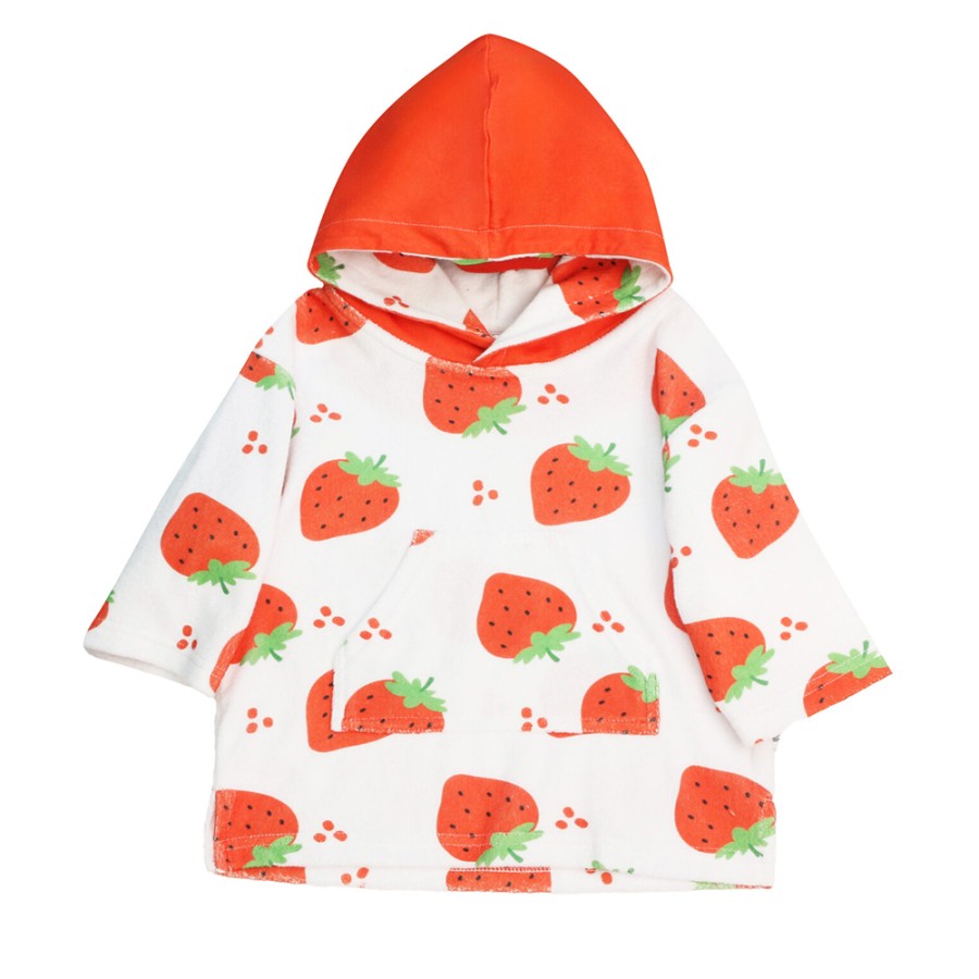 Zoocchini Παιδικό Πόντσο Swim CoverUp UPF50+ Strawberry 0-12 μηνών