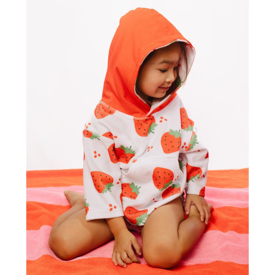 Zoocchini Παιδικό Πόντσο Swim CoverUp UPF50+ Strawberry 12-24 μηνών