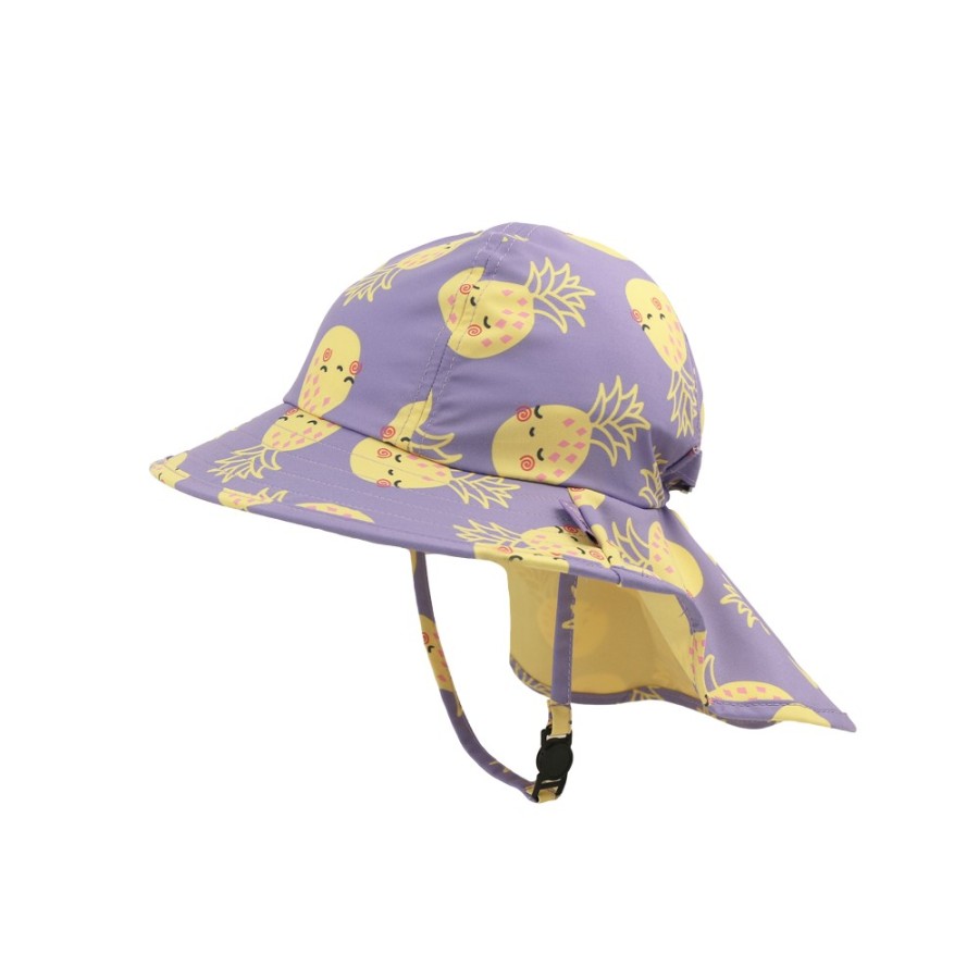 Zoocchini Παιδικό Καπέλο με Γείσο Cape Sunhat με Προστασία UPF50 Pineapple
