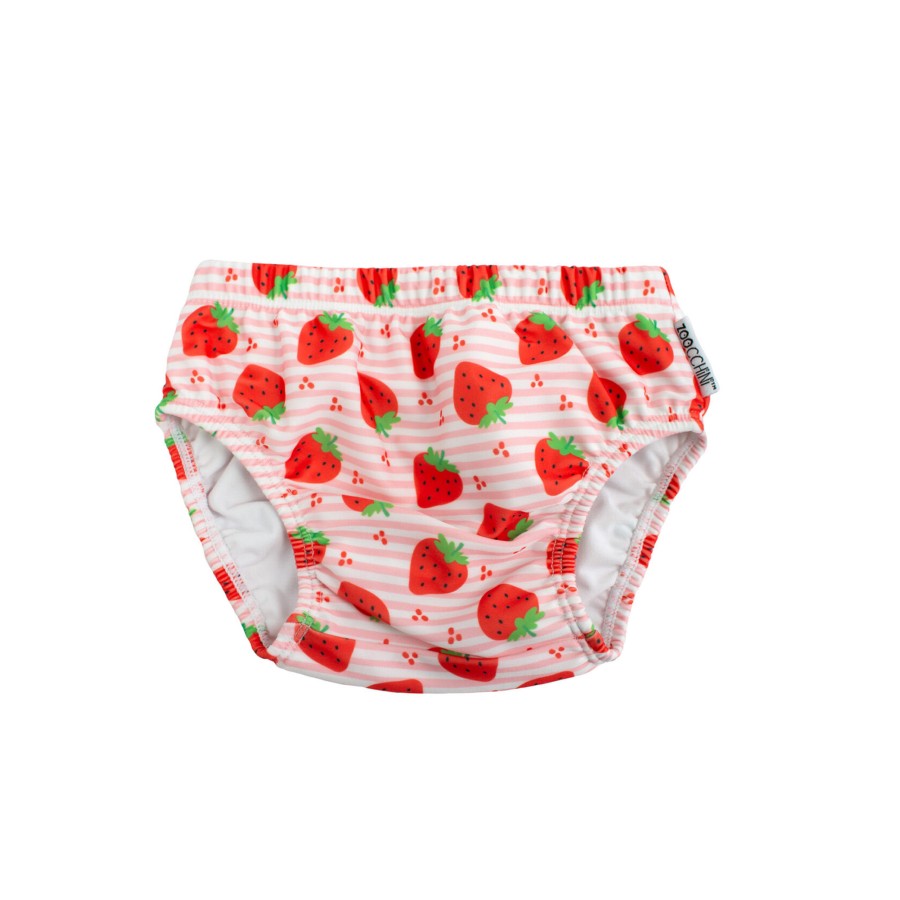 Zoocchini Βρεφικό Σετ Πάνα Μαγιό και Καπέλο UPF50+ Strawberry Delight