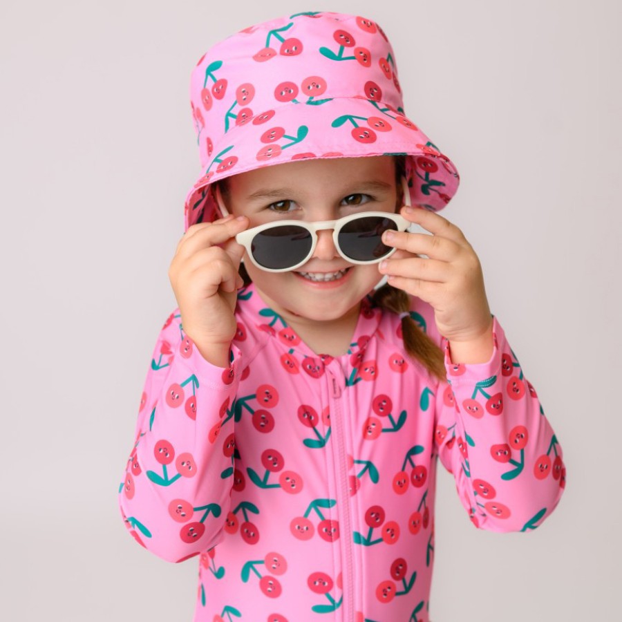 Βρεφικό Σετ UV Πάνα Μαγιό, Καπέλο Bucket, Μπλούζα Zoocchini Cherry