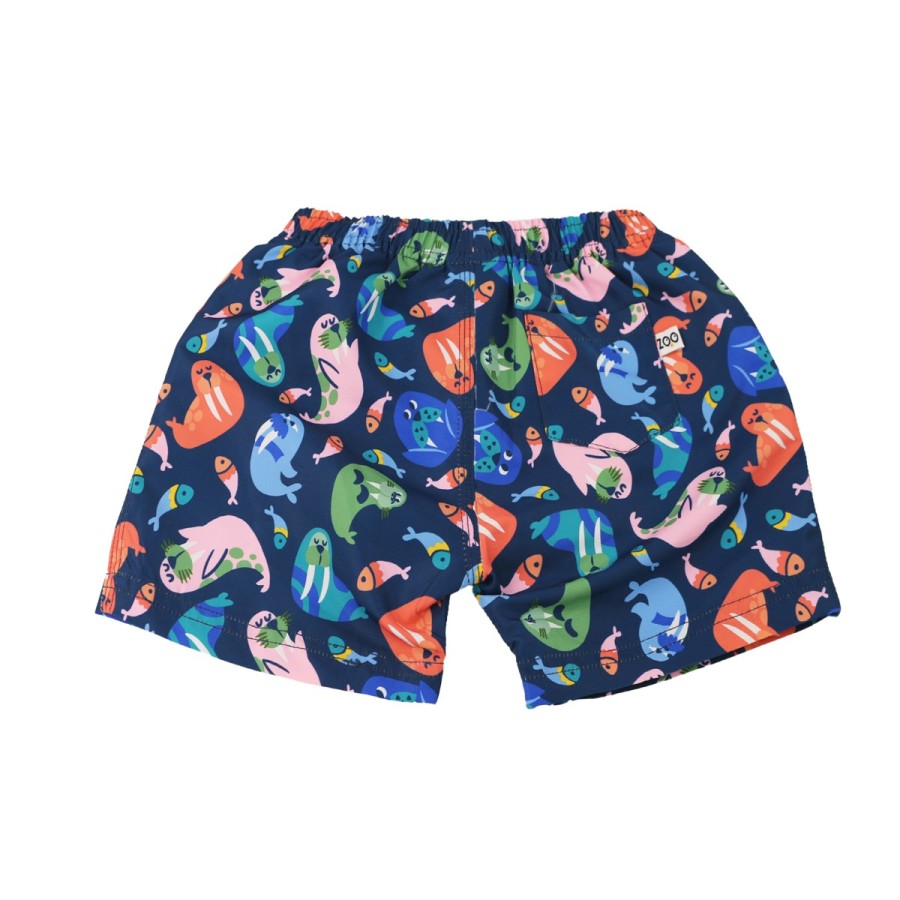Παιδικό Μαγιό Σορτς με UV Προστασία Zoocchini Wally the Walrus