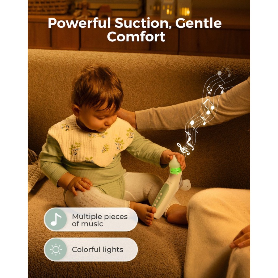 Momcozy BreezyClear Ηλεκτρικός Ρινικός Αναρροφητήρας Μύτης 2 σε 1 με Spray & Αναρρόφηση – 65 kPa