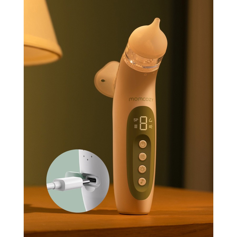 Momcozy BreezyClear Ηλεκτρικός Ρινικός Αναρροφητήρας Μύτης 2 σε 1 με Spray & Αναρρόφηση – 65 kPa