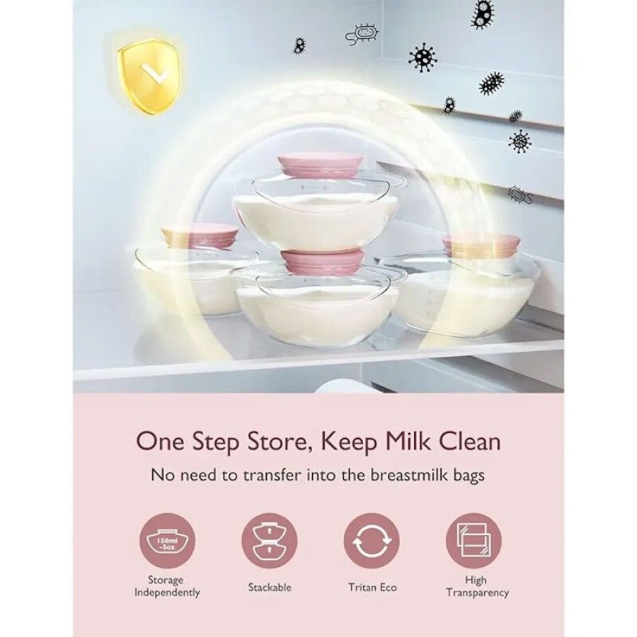 Momcozy M9 Hands Free Θήλαστρο Διπλό κόκκινο