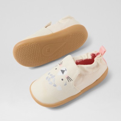 Βρεφικά Παντοφλάκια Bobux Step Up Cosy Leopard White Swan