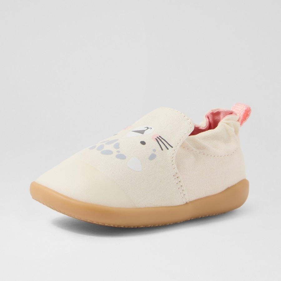 Βρεφικά Παντοφλάκια Bobux Step Up Cosy Leopard White Swan