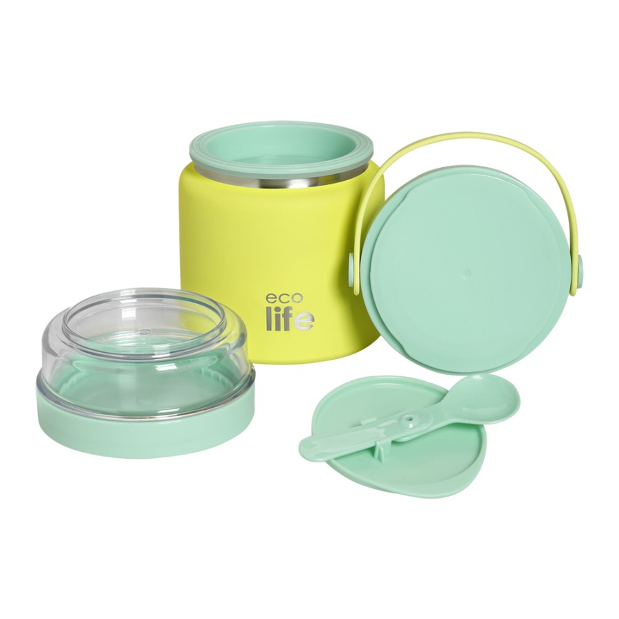 Ανοξείδωτο Θερμός Φαγητού 450ml Ecolife Food Jar 450ml Yellow