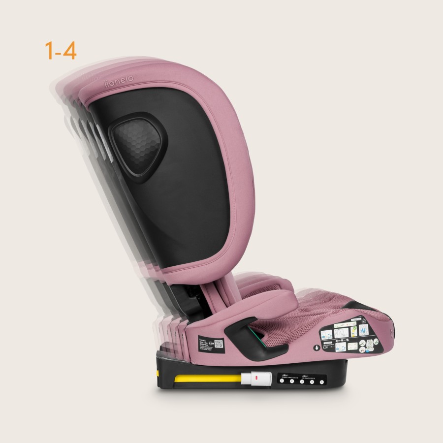 Lionelo Nelly i-Size isofix κάθισμα αυτοκινήτου 76-150cm Pink Mauve