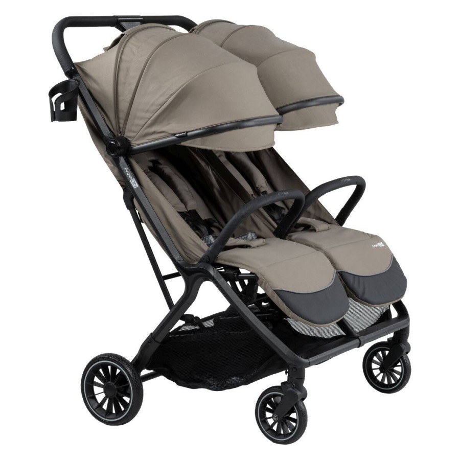Καρότσι Διδύμων FreeOn Twin Stroller Twin Plus Beige