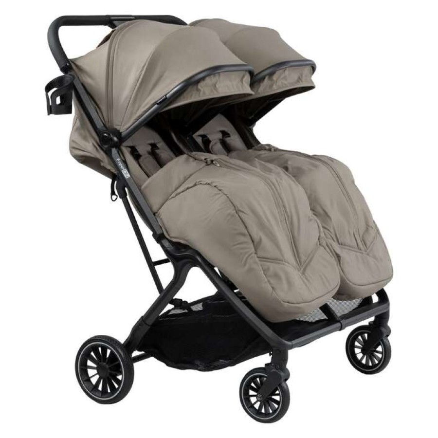 Καρότσι Διδύμων FreeOn Twin Stroller Twin Plus Beige