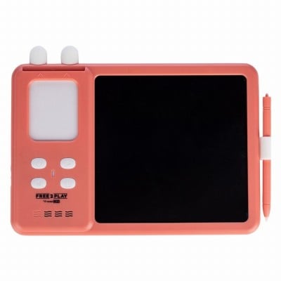 Παιδικό Εκπαιδευτικό Διαδραστικό Tablet LCD 2 σε 1 για Εεκμάθηση Αγγλικών FreeOn Ροζ