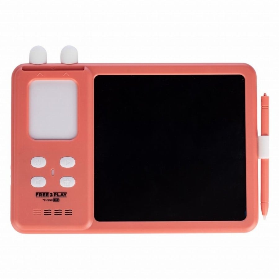 Παιδικό Εκπαιδευτικό Διαδραστικό Tablet LCD 2 σε 1 για Εεκμάθηση Αγγλικών FreeOn Ροζ