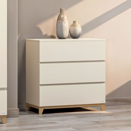 Casababy Zoom Vanilla Βρεφική Συρταριέρα 94x50x92 εκ. για Βρεφικό Δωμάτιο