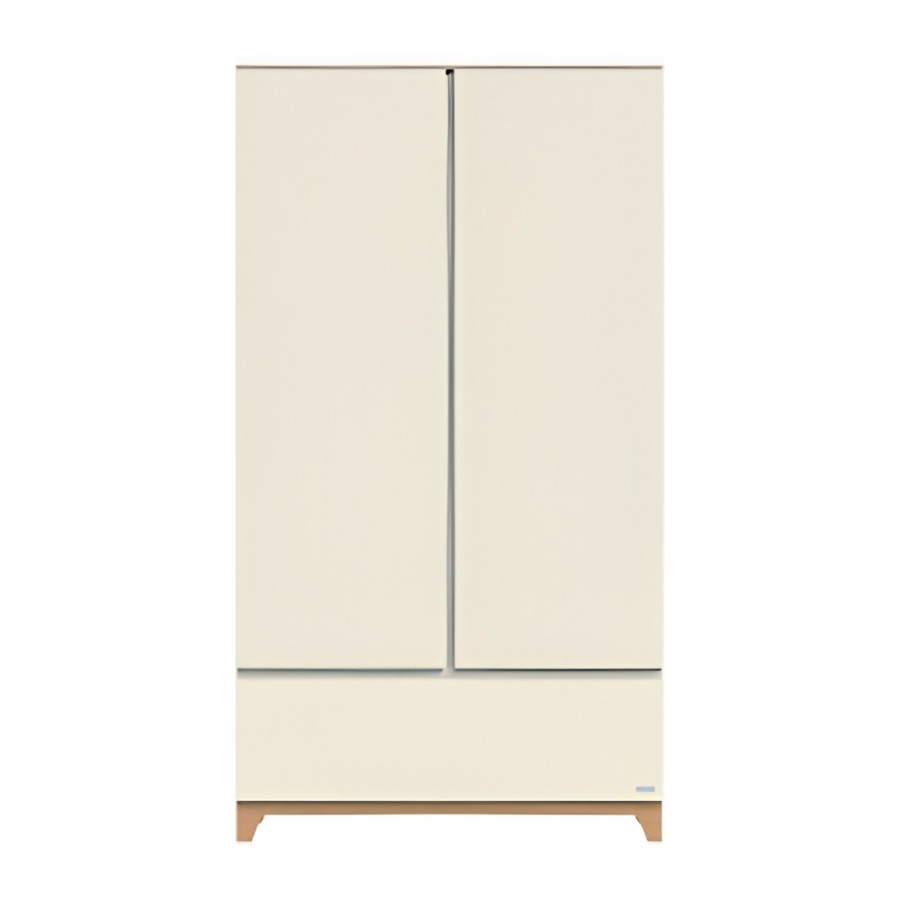 Casababy Zoom Vanilla Βρεφική Ντουλάπα Δίφυλλη με Συρτάρι 101x54x183 εκ.