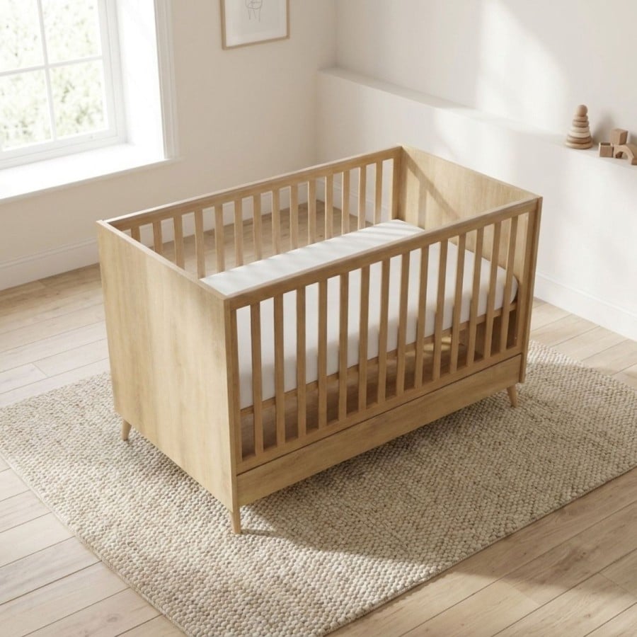 Casababy Elia Oak Σετ Βρεφικού Δωματίου με Κρεβάτι 70x140 & Συρταριέρα