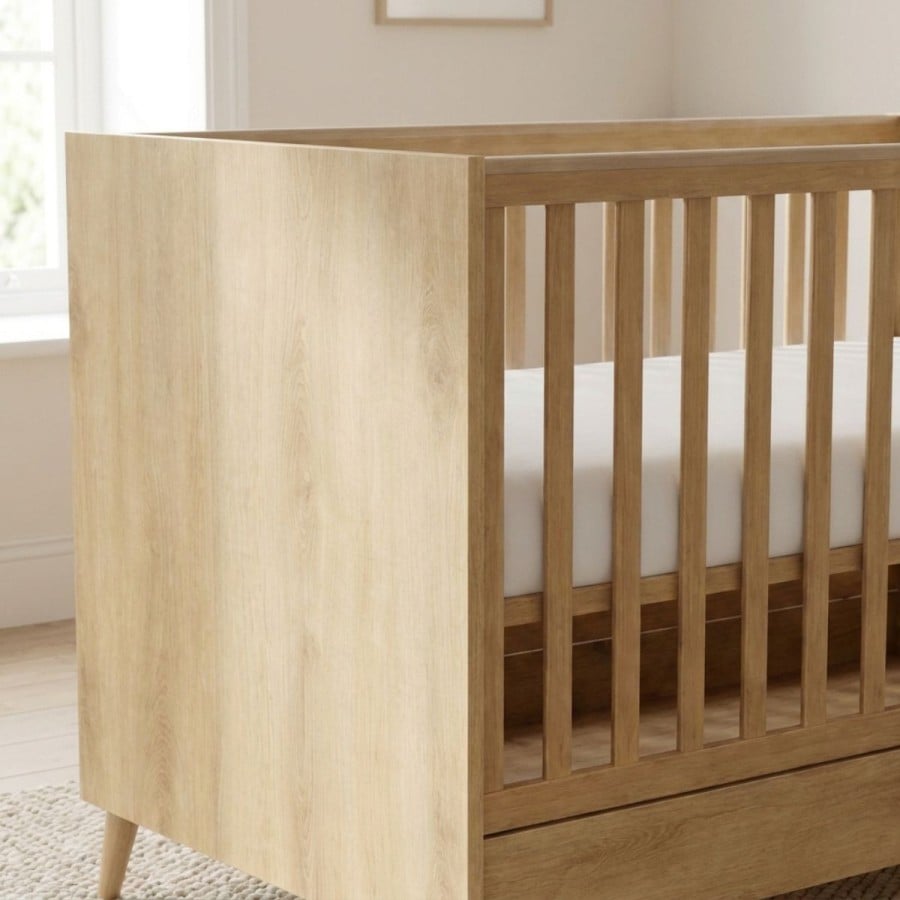Casababy Elia Oak Σετ Βρεφικού Δωματίου με Κρεβάτι 70x140 & Συρταριέρα