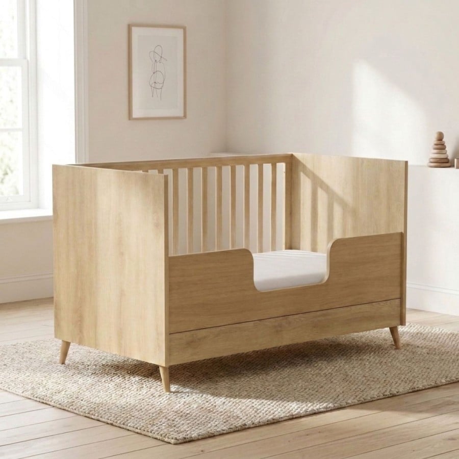 Casababy Elia Oak Σετ Βρεφικού Δωματίου με Κρεβάτι 70x140 & Συρταριέρα