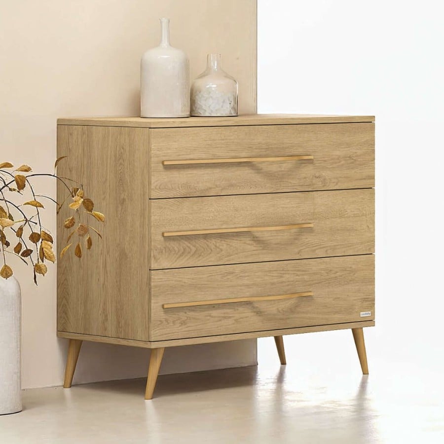 Casababy Elia Oak Σετ Βρεφικού Δωματίου με Κρεβάτι 70x140 & Συρταριέρα
